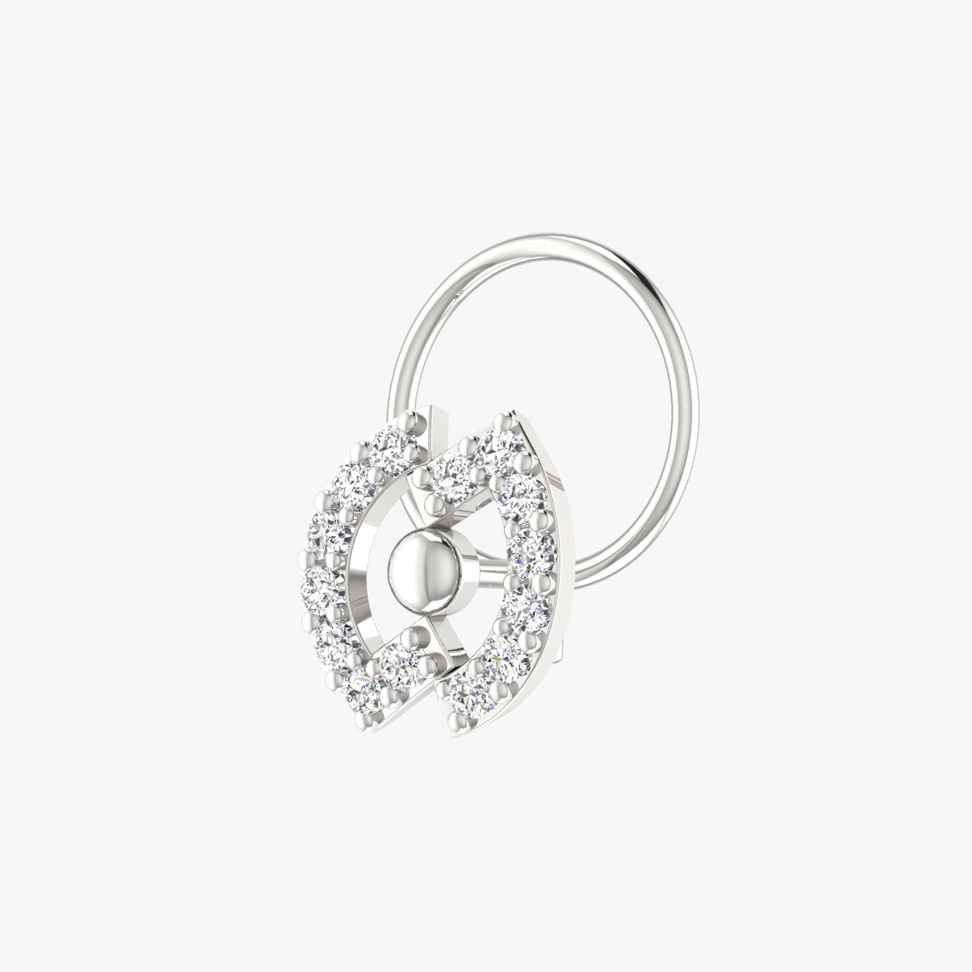 0.09 Carat Natural Diamond Nose Pin - HI Color, VS-SI Clarity.